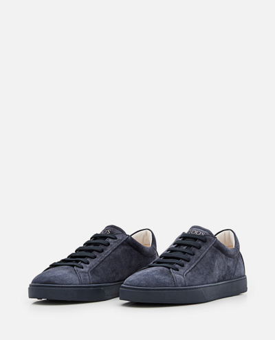 Shop Tod's Lace Up Sneakers In Black