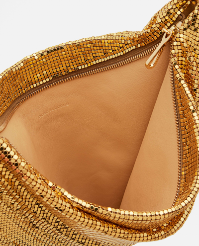 Shop Paco Rabanne Pixel Tube Shoulder Bag In Golden