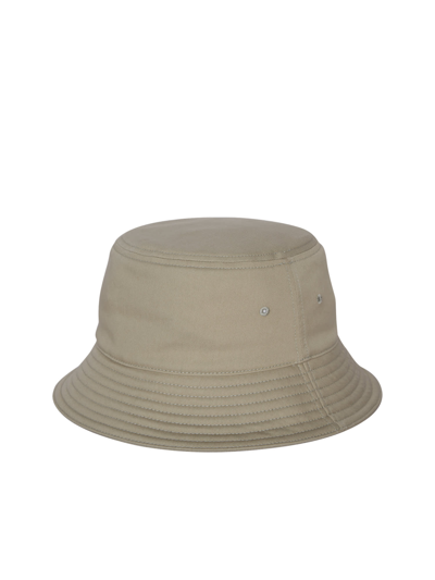 Shop Burberry Ekd Sage Green Bucket Hat