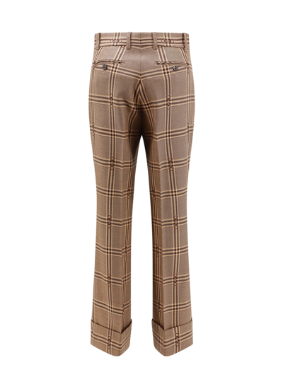 Shop Gucci Trouser In Beige