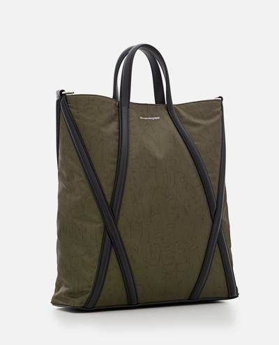 Shop Alexander Mcqueen Harness Tote Bag In Green