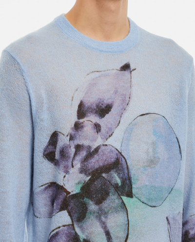 Shop Paul Smith Sweater Crewneck In Clear Blue