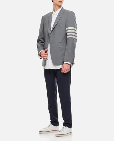 Shop Thom Browne Classic Sport Jacket In Grey