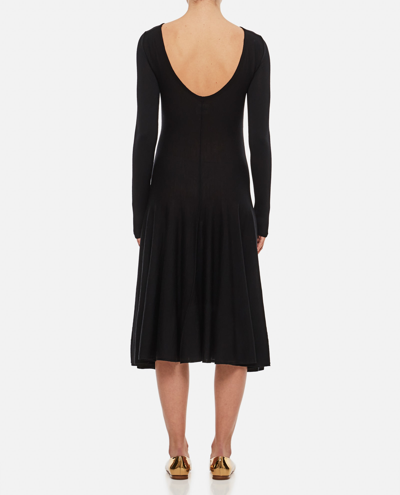 Shop Khaite Dany A-line Dress In Black