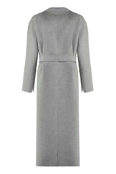 Shop 's Max Mara Elisa Virgin Wool Coat In Grey