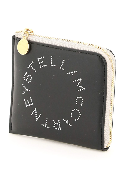 Stella Mccartney Stella Logo Small Wallet In Black
