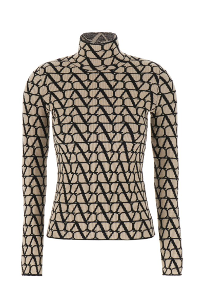 Shop Valentino Toile Iconographe Knitted Jumper In Multi