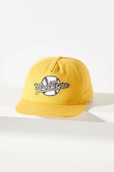 Shop Coney Island Picnic World Series Baseball Cap In Yellow