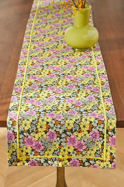Shop Anthropologie Lyla Double-sided Cotton Table Runner