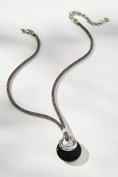 Shop Nakamol Cord Pendant Necklace In Black