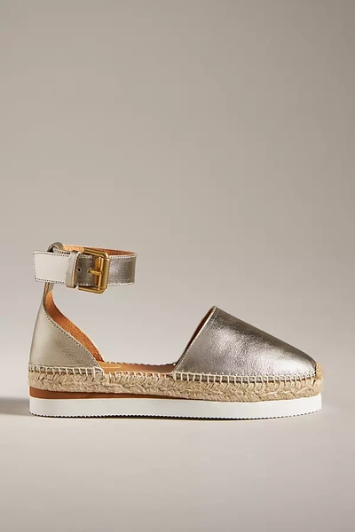 Shop See By Chloé Glyn Flats In Gold