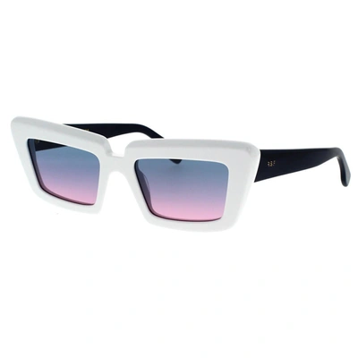 Retrosuperfuture Coccodrillo Acetate Sunglasses In White