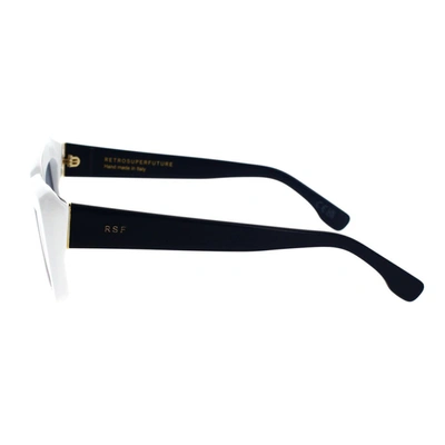 Retrosuperfuture Coccodrillo Acetate Sunglasses In White