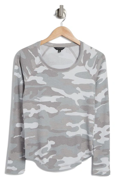 Shop Lucky Brand Burnout Thermal In Grey Multi