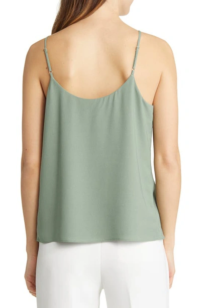 Nordstrom Everyday Satin Camisole In Green Dune