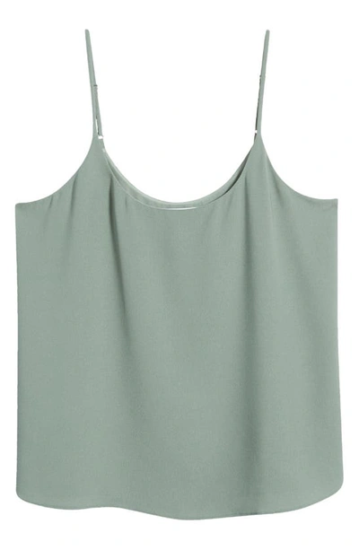 Nordstrom Everyday Satin Camisole In Green Dune