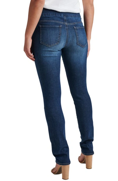 Shop Jag Jeans Peri Pull-on Stretch Straight Leg Jeans In Anchor Blue