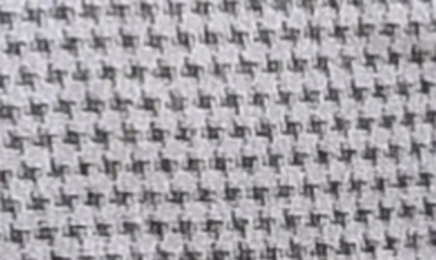 Emanuel Berg 4flex Slim Fit Houndstooth Knit Button-up Shirt In Grey