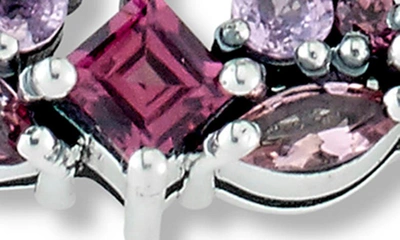 Samuel B. Sterling Silver Gemstone Heart Pendant Necklace In Multi