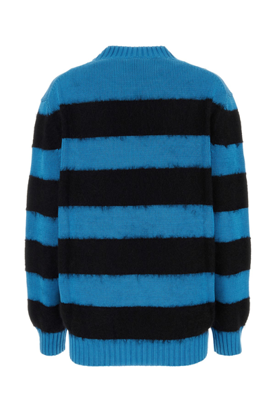 Alexander Mcqueen Multicolor Embroidered Cotton Blend Sweater