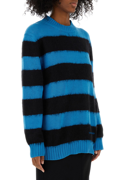 Alexander Mcqueen Multicolor Embroidered Cotton Blend Sweater