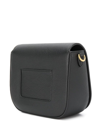 Shop Mulberry Small Darley Satchel Small Classic Grain In Black