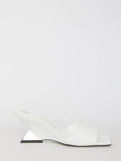 Shop Attico Cheope Mules In White