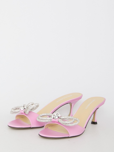 Shop Mach &amp; Mach Double Bow Mules In Pink