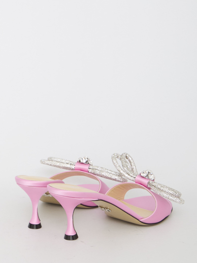 Shop Mach &amp; Mach Double Bow Mules In Pink