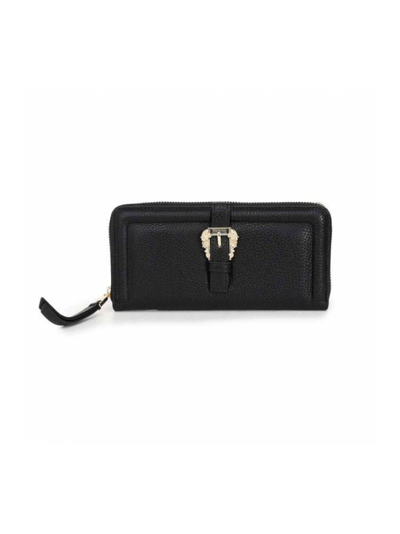 Shop Versace Jeans Couture Wallet In Nero