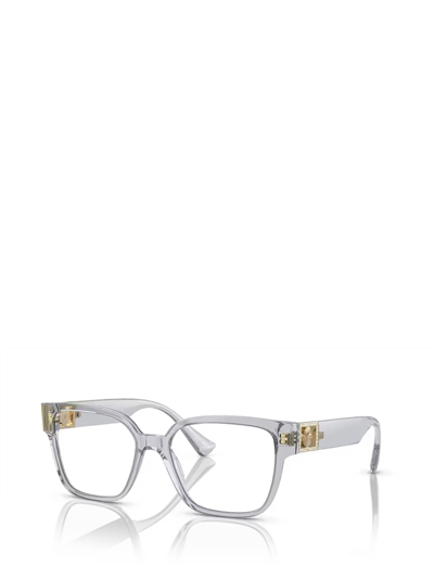 Shop Versace Ve3329b Transparent Grey Glasses