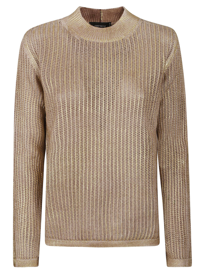 Shop Cividini Sweater In Gold