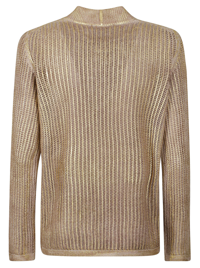 Shop Cividini Sweater In Gold