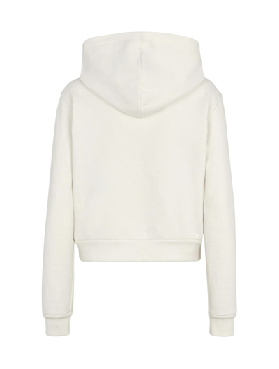 Shop Fendi Sweatshirt Ff Reversible In A Penelope Milk