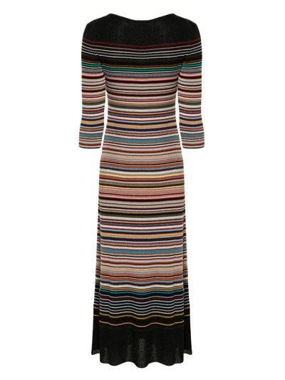 Shop Paul Smith Knitted Dress In Multi