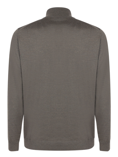 Zanone Wool Pullover In Green