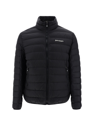 Shop Palm Angels Down Jacket In Black Off White