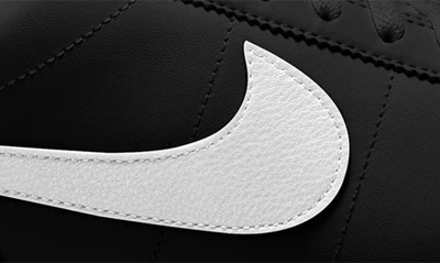 Shop Nike Cortez Sneaker In Black/ White