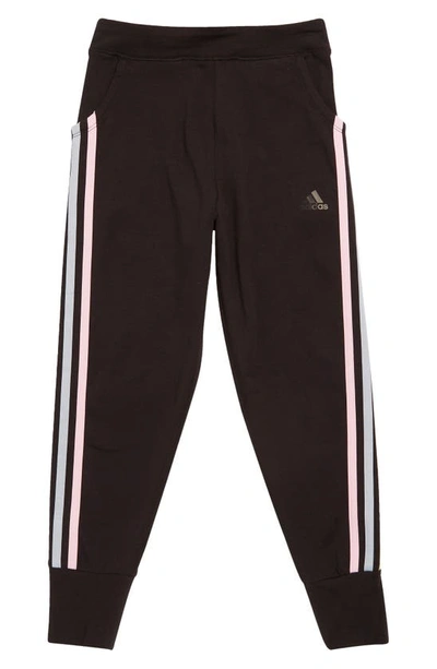 Shop Adidas Originals Adidas Kids' Essential 3-stripes Joggers In Black Multi