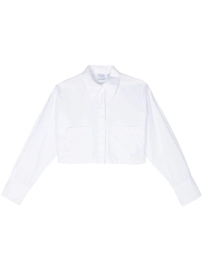 Shop Pinko Short Shirt In White