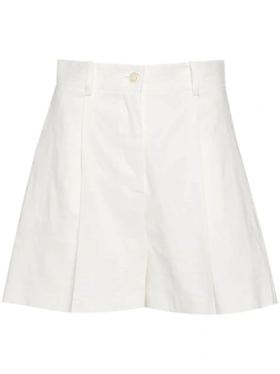 Shop Pinko High Waist Shorts In White