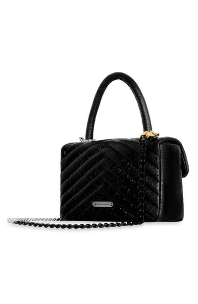 Shop Rebecca Minkoff Edie Top Handle Bag In Black