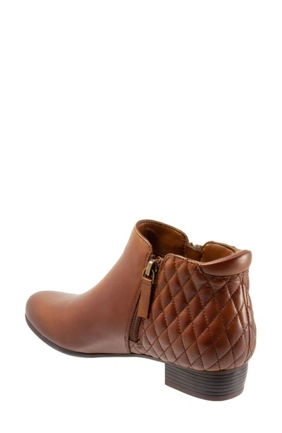 Shop Trotters Major Bootie In Luggage Quilted