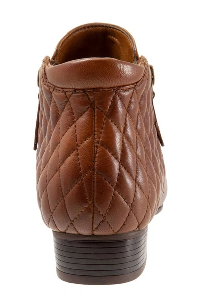 Shop Trotters Major Bootie In Luggage Quilted