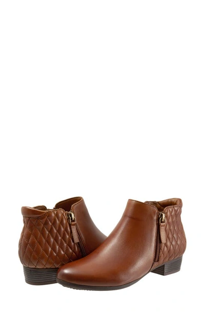 Shop Trotters Major Bootie In Luggage Quilted