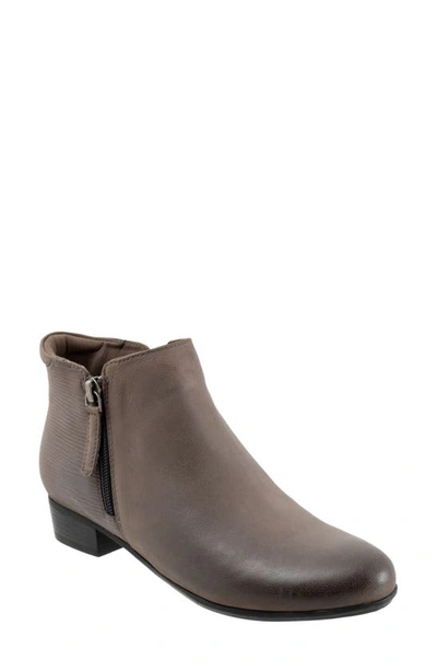 Shop Trotters Major Bootie In Grey