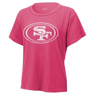 Shop Majestic Threads Nick Bosa Pink San Francisco 49ers Name & Number T-shirt