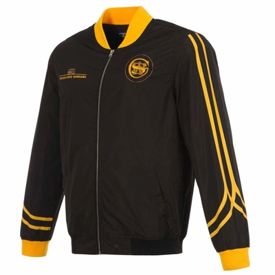 Shop Jh Design Black Golden State Warriors 2023/24 City Edition Full-zip Bomber Jacket