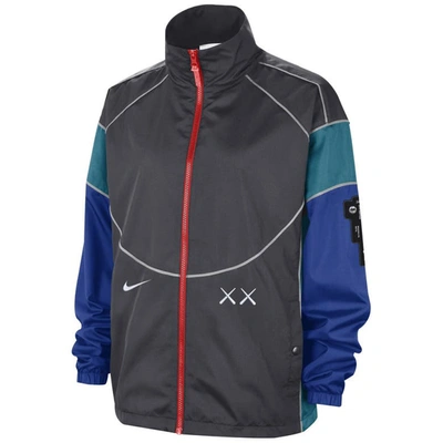 Shop Nike Charcoal/ Brooklyn Nets 2023/24 City Edition Courtside Swoosh Fly Full-zip Jacket