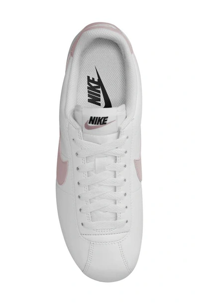 Shop Nike Cortez Sneaker In White/ Violet/ Mauve/ Black